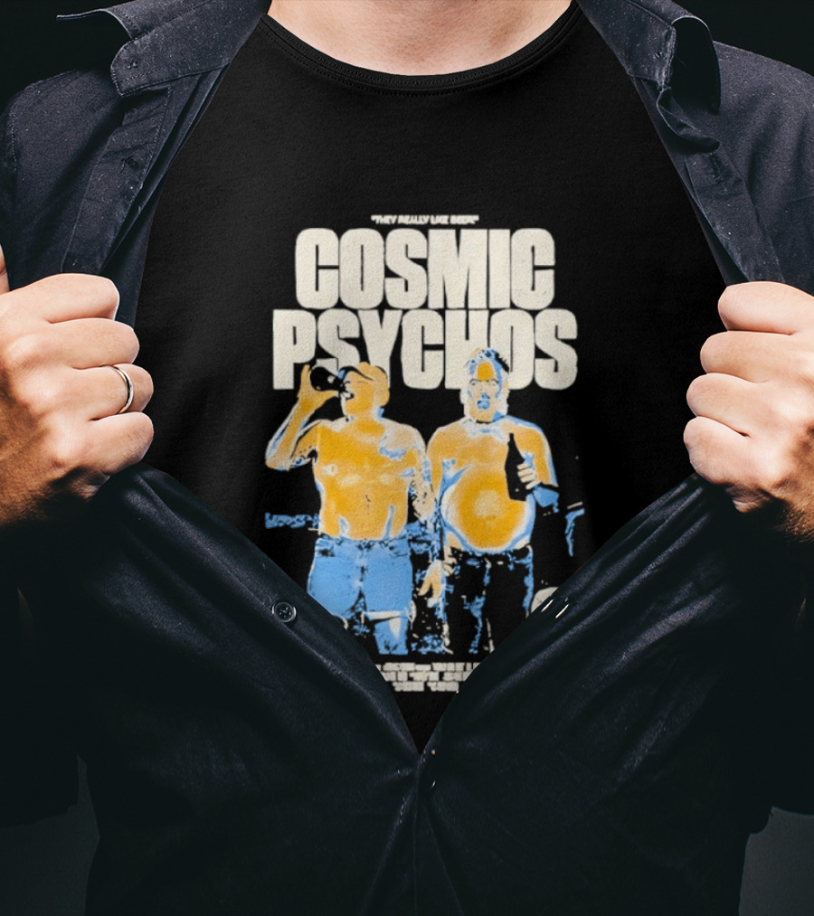 Cosmic Psychos I Really Like Beer Tour 2013 Australia T-Shirt