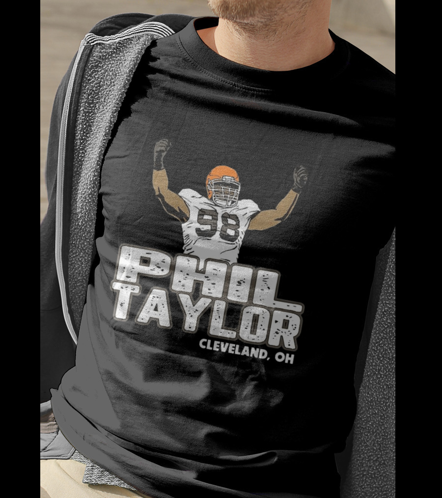 Phil Taylor Cleveland OH Player Number 98 T-Shirt