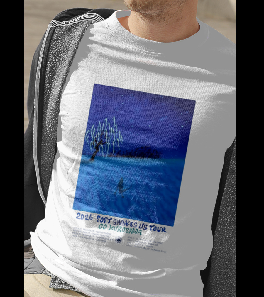 Kikagaku Moyo 2026 Soft Shakes US Tour Goshodaira Night Scene T-Shirt