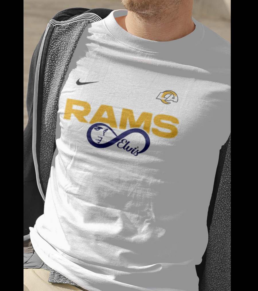 Nike Los Angeles Rams LA Logo Elvis Presley Fans T-Shirt