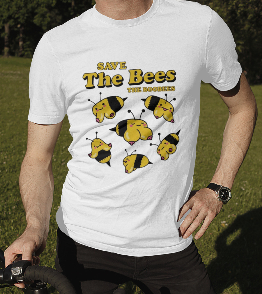 Save The Bees The Boobees Characters Fun T-Shirt