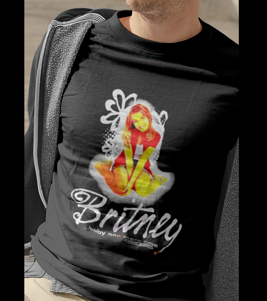Britney Baby One More Time Tour 1999 Iconic Pop Star Fashion T-Shirt