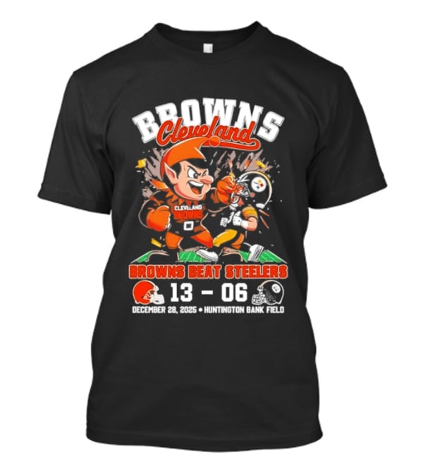 Cleveland Browns Beat Steelers 13 06 December 24 2005 Huntington Bank Field T-Shirt