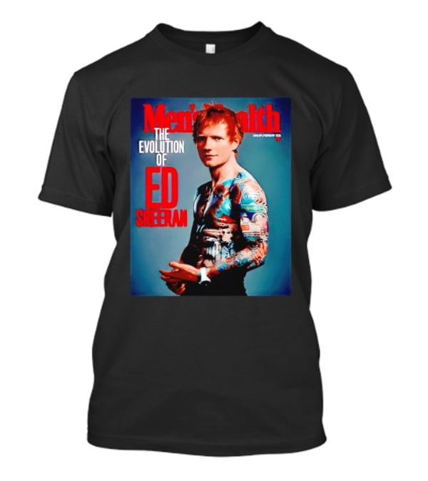 Men's Health UK January February Issue The Evolution Of Ed Sheeran T-Shirt