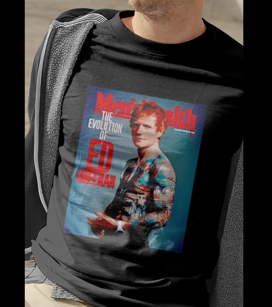 Men's Health UK January February Issue The Evolution Of Ed Sheeran T-Shirt
