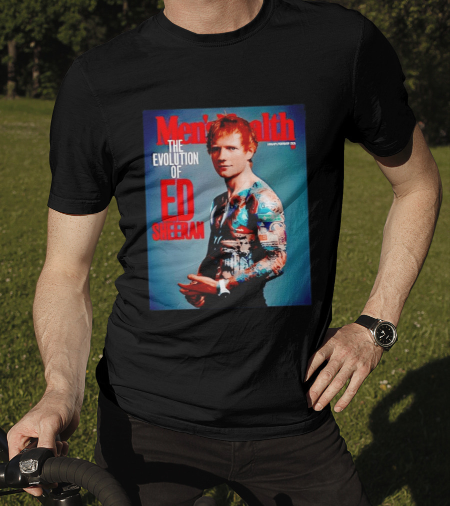 Men's Health UK January February Issue The Evolution Of Ed Sheeran T-Shirt