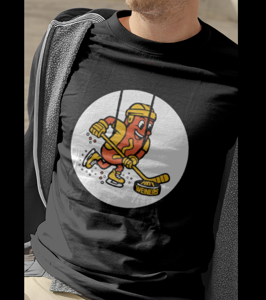 Providence Bruins Hot Dog Hockey Wieners Fun Sports T-Shirt
