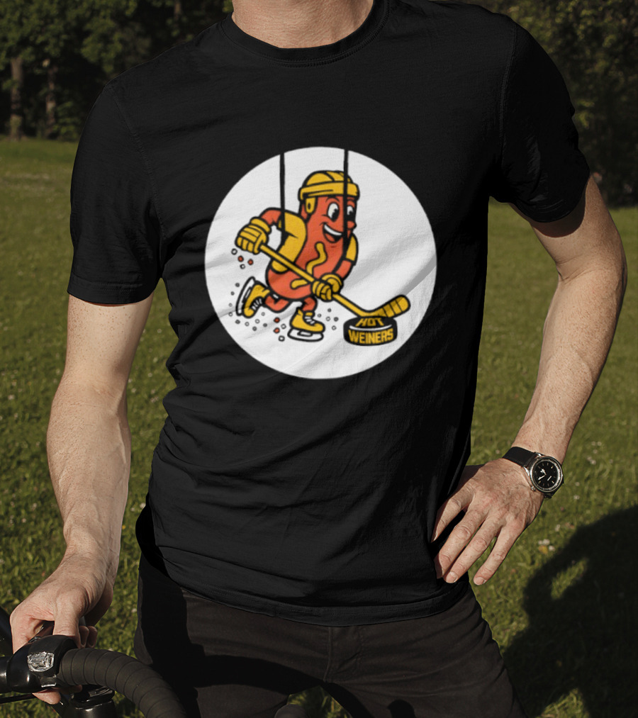 Providence Bruins Hot Dog Hockey Wieners Fun Sports T-Shirt