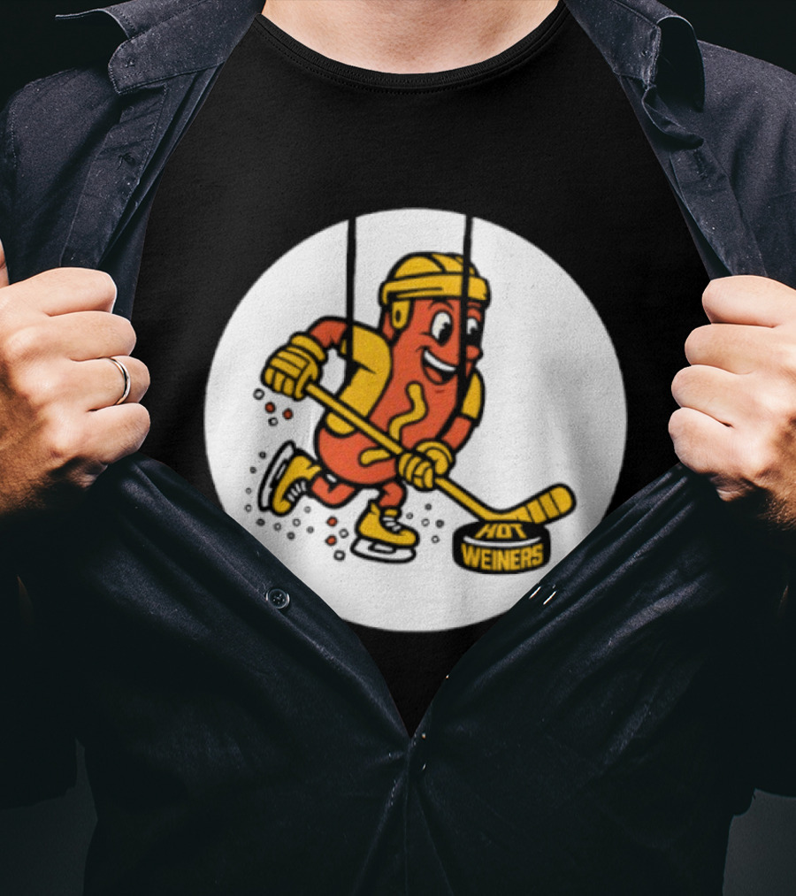 Providence Bruins Hot Dog Hockey Wieners Fun Sports T-Shirt