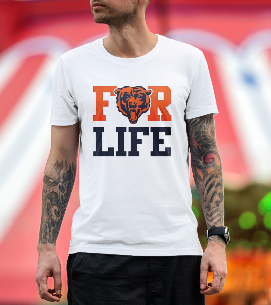 Chicago Bears I Bleed Blue And Orange For Life T-Shirt