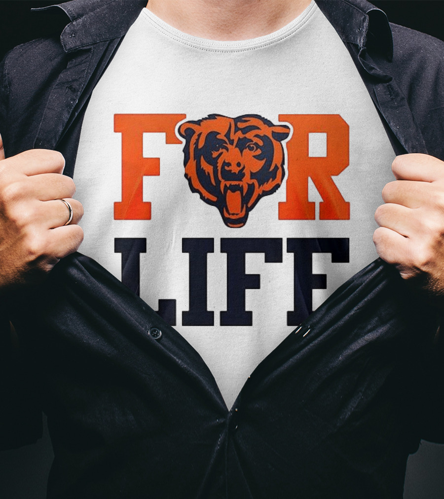 Chicago Bears I Bleed Blue And Orange For Life T-Shirt