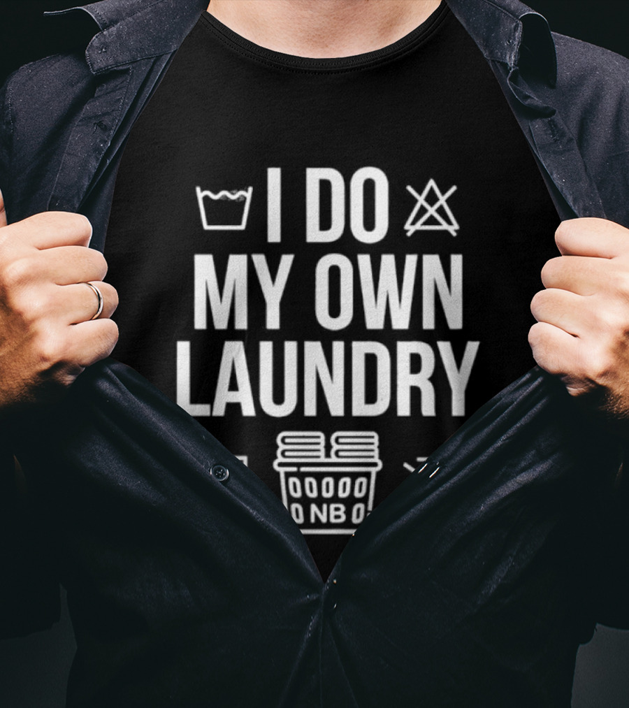 Nate Bargatze I Do My Own Laundry Iconic Laundry T-Shirt