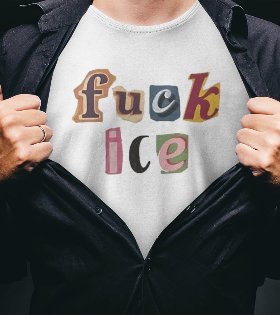 Fuck Ice Collage T-Shirt