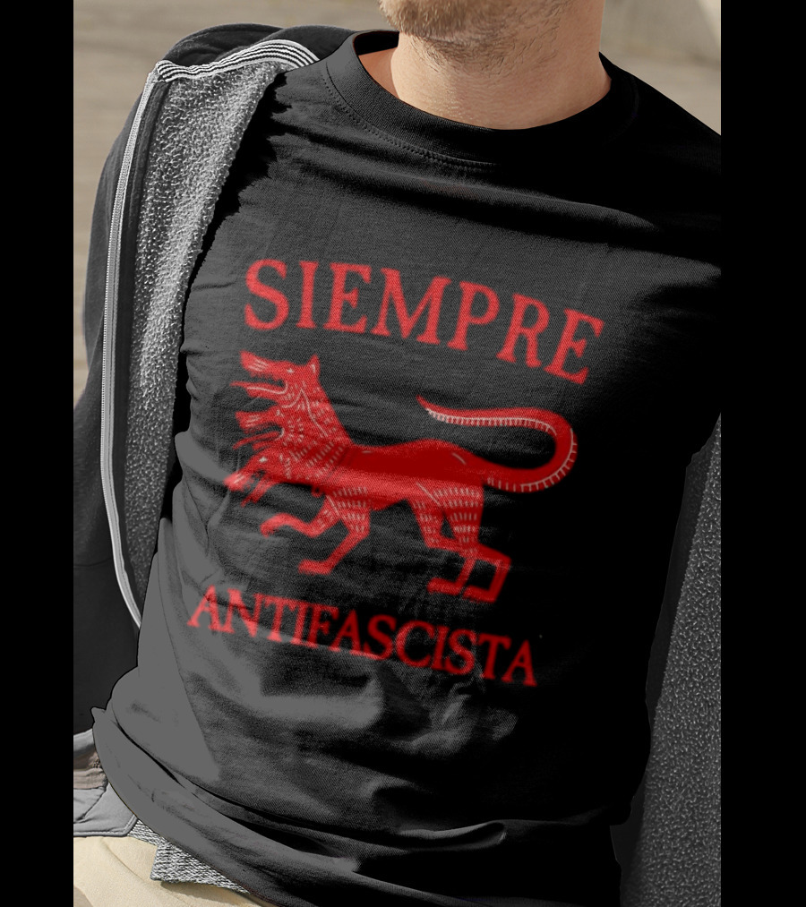 Siempre Antifascista Three Headed Dog Cerberus T-Shirt