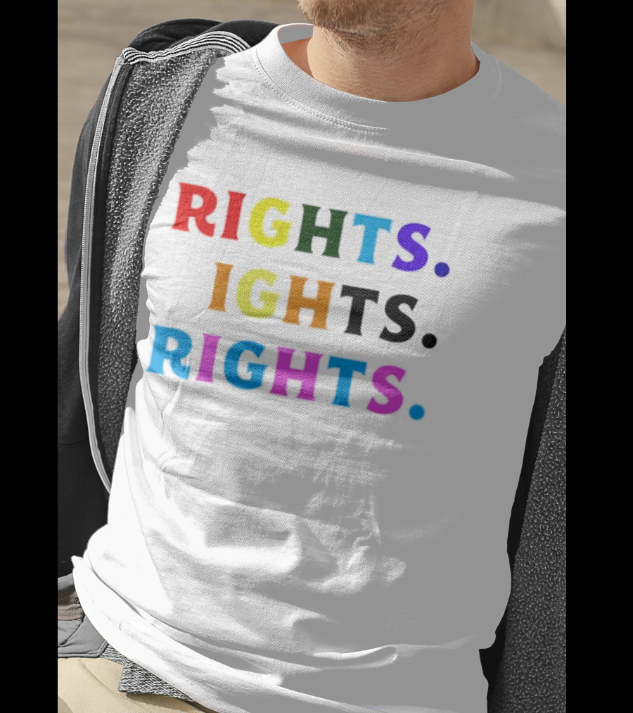 LGBT Rights Rights Rights Rainbow Pride T-Shirt