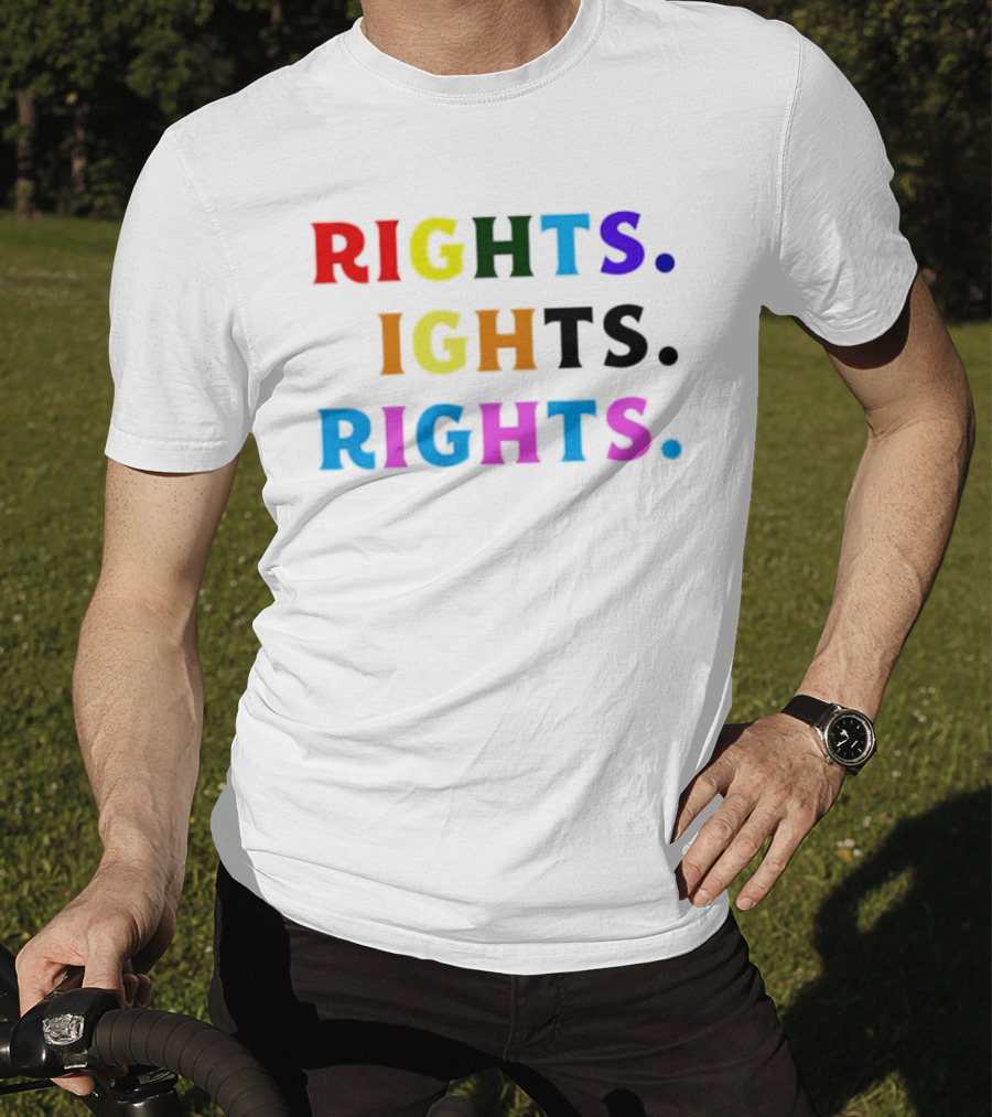 LGBT Rights Rights Rights Rainbow Pride T-Shirt