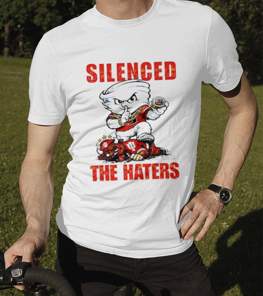 Miami Hurricanes Silenced The Haters Bold Cartoon T-Shirt