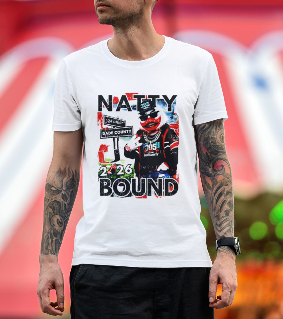 Natty Bound 2026 Miami Hurricanes Sebastian The Ibis Dade County Da Crib 305 T-Shirt