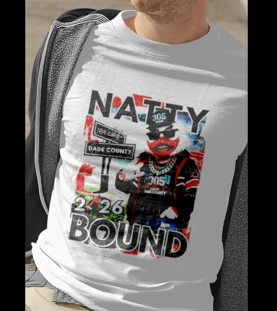 Natty Bound 2026 Miami Hurricanes Sebastian The Ibis Dade County Da Crib 305 T-Shirt