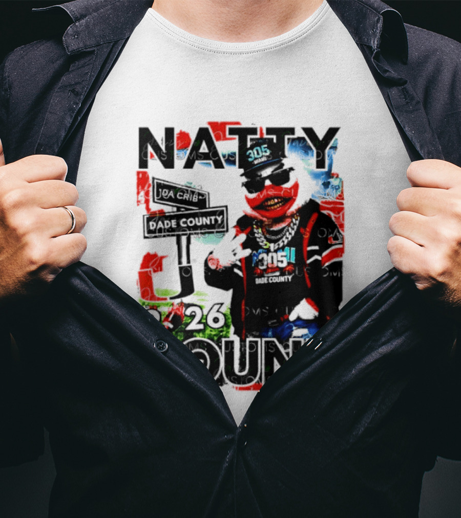 Natty Bound 2026 Miami Hurricanes Sebastian The Ibis Dade County Da Crib 305 T-Shirt