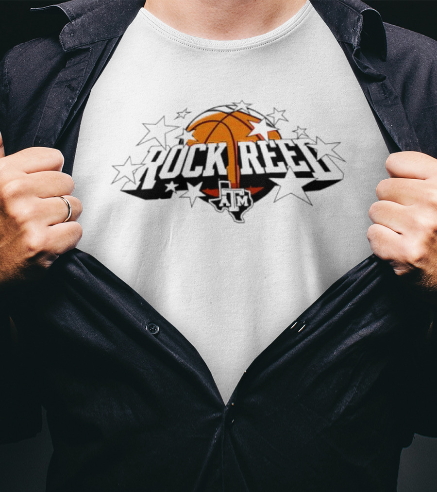 Rock Reed Texas A&M Aggies Basketball Stars T-Shirt