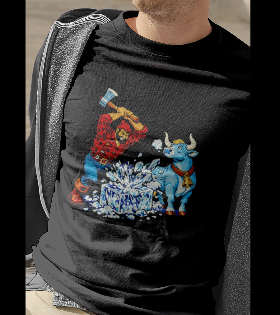 Paul Bunyan Anti Ice Minnesota Resist Fascists Political T-Shirt