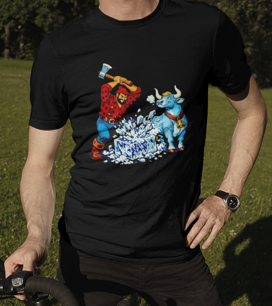 Paul Bunyan Anti Ice Minnesota Resist Fascists Political T-Shirt