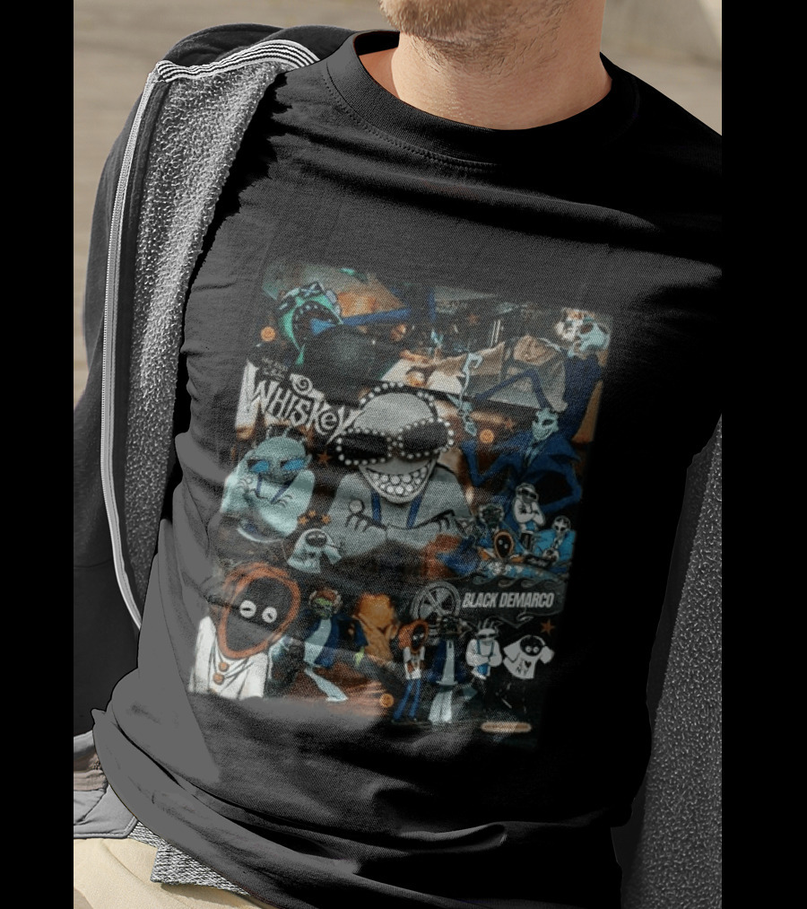 Asap Rocky Don't Be Dumb Whiskey Black Demarco Collage T-Shirt
