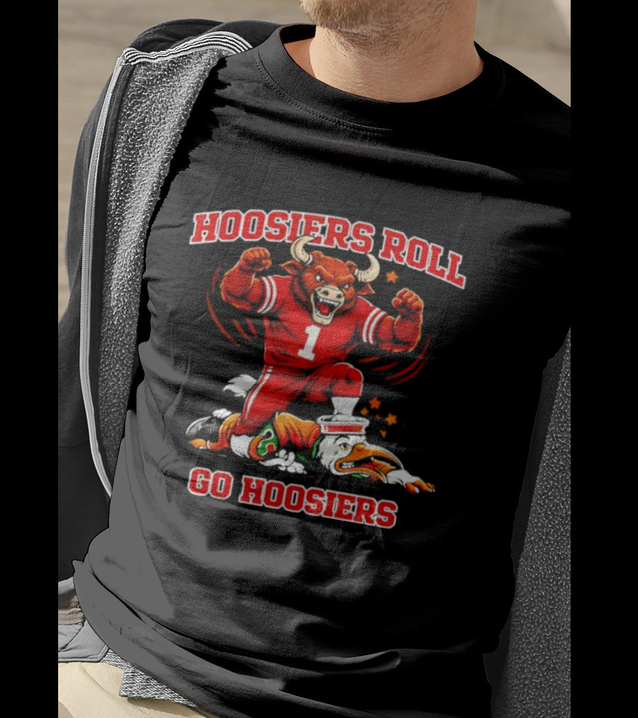 Hoosiers Roll Go Hoosiers Victory Over Miami Hurricanes T-Shirt