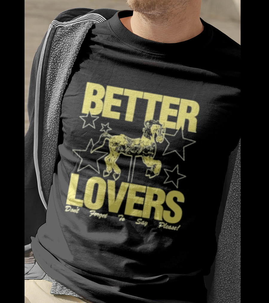 Better Lovers Say Please Stars Carousel T-Shirt