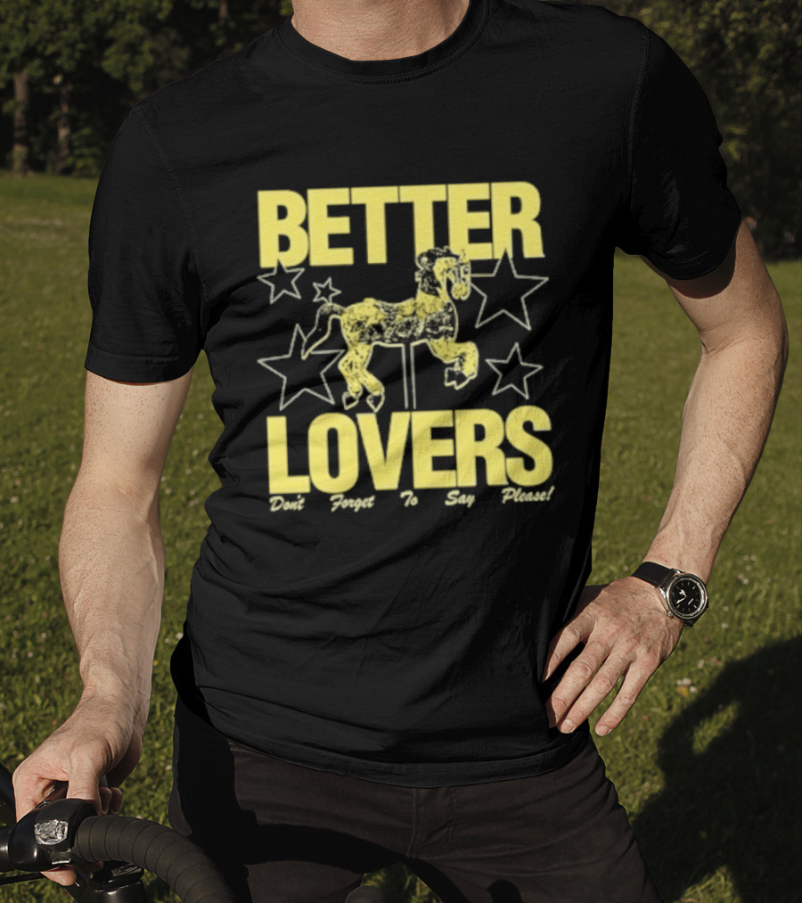 Better Lovers Say Please Stars Carousel T-Shirt