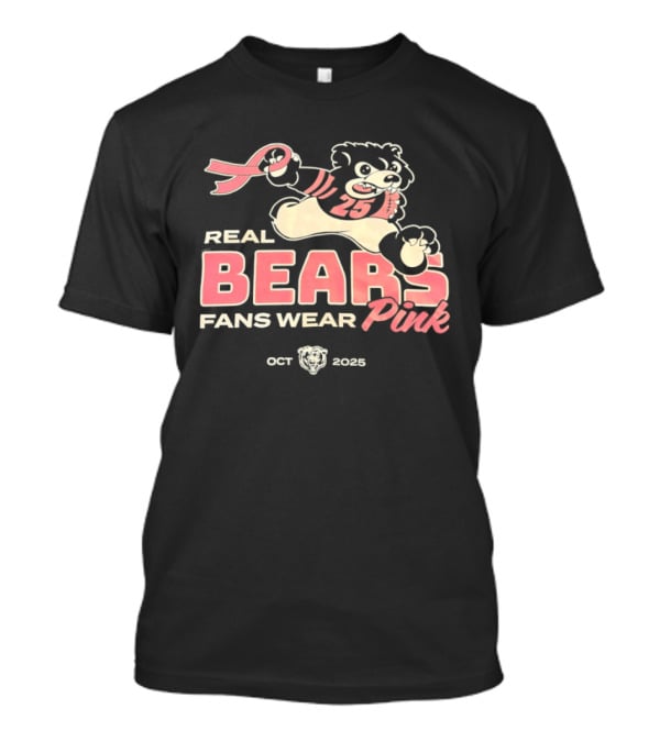 Real Bears Fans Wear Pink October 2025 T-Shirt