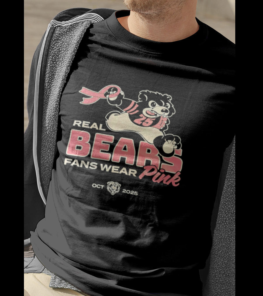 Real Bears Fans Wear Pink October 2025 T-Shirt