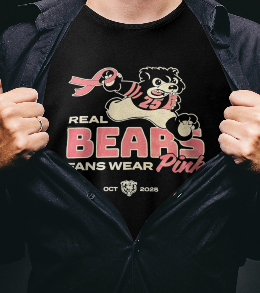 Real Bears Fans Wear Pink October 2025 T-Shirt
