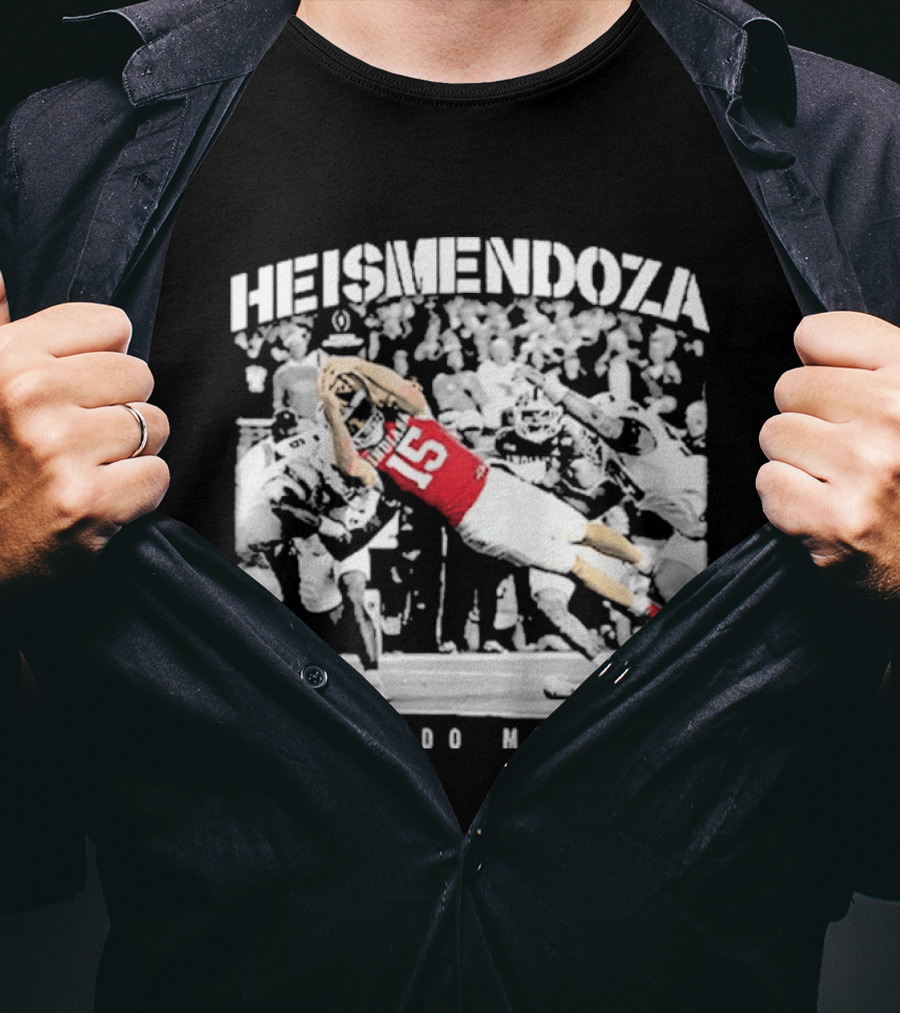 HEISMENDOZA Fernando Mendoza Football Diving Catch T-Shirt