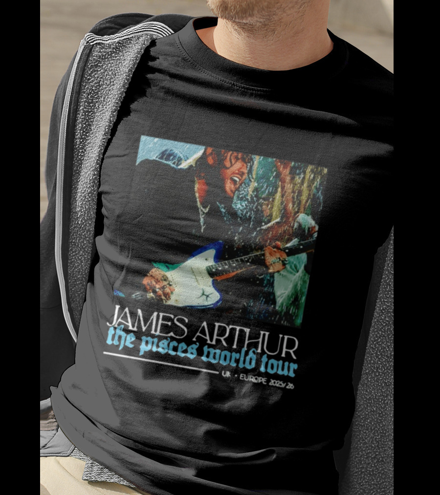 JAMES ARTHUR The Pisces World Tour UK Europe 2023/24 T-Shirt