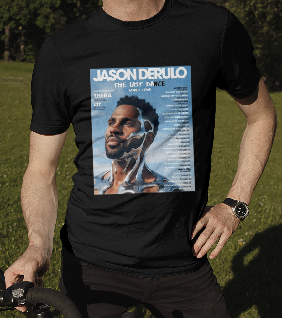 Jason Derulo The Last Dance World Tour 2026 Schedule Tour Dates T-Shirt