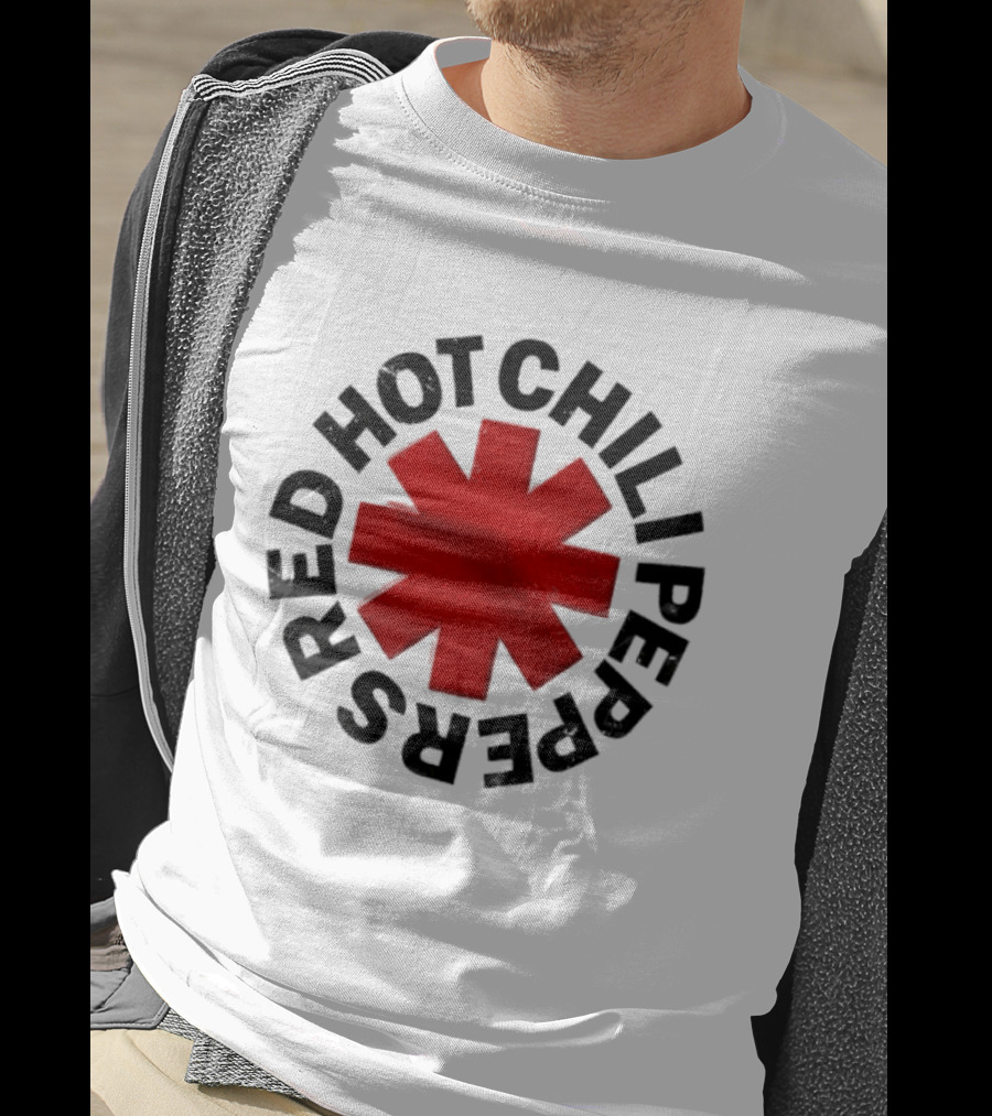 Red Hot Chili Peppers Red Asterisk Iconic Band T-Shirt
