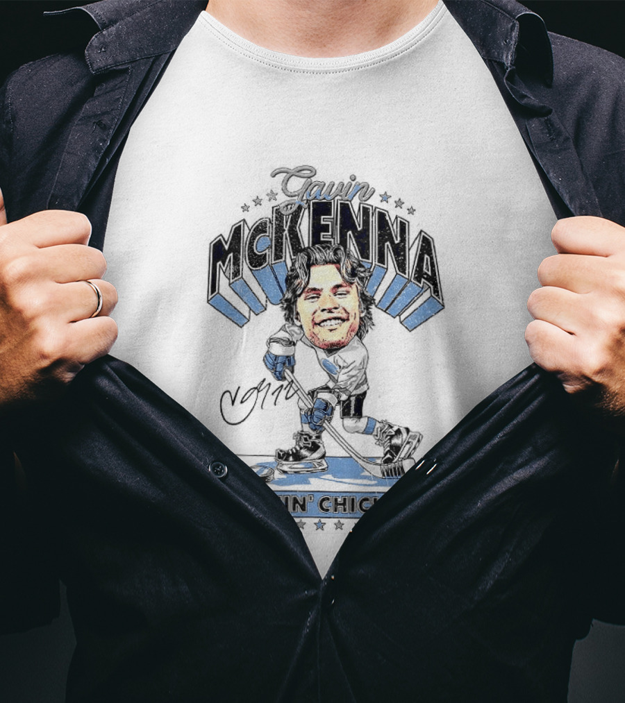 Spittin Gavin McKenna Penn State Nittany Lions NCAA Hockey Spittin Chiclets T-Shirt