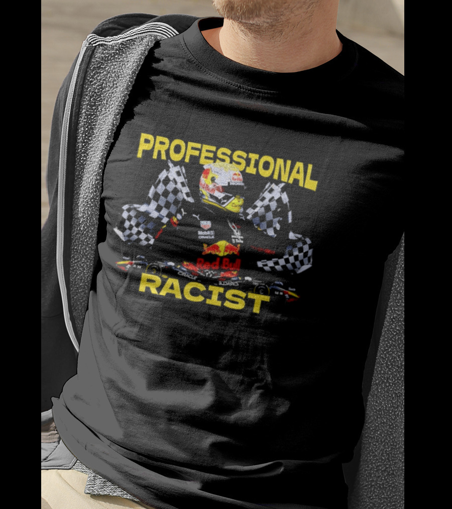 Max Verstappen Red Bull Professional Racer With Checkered Flags T-Shirt