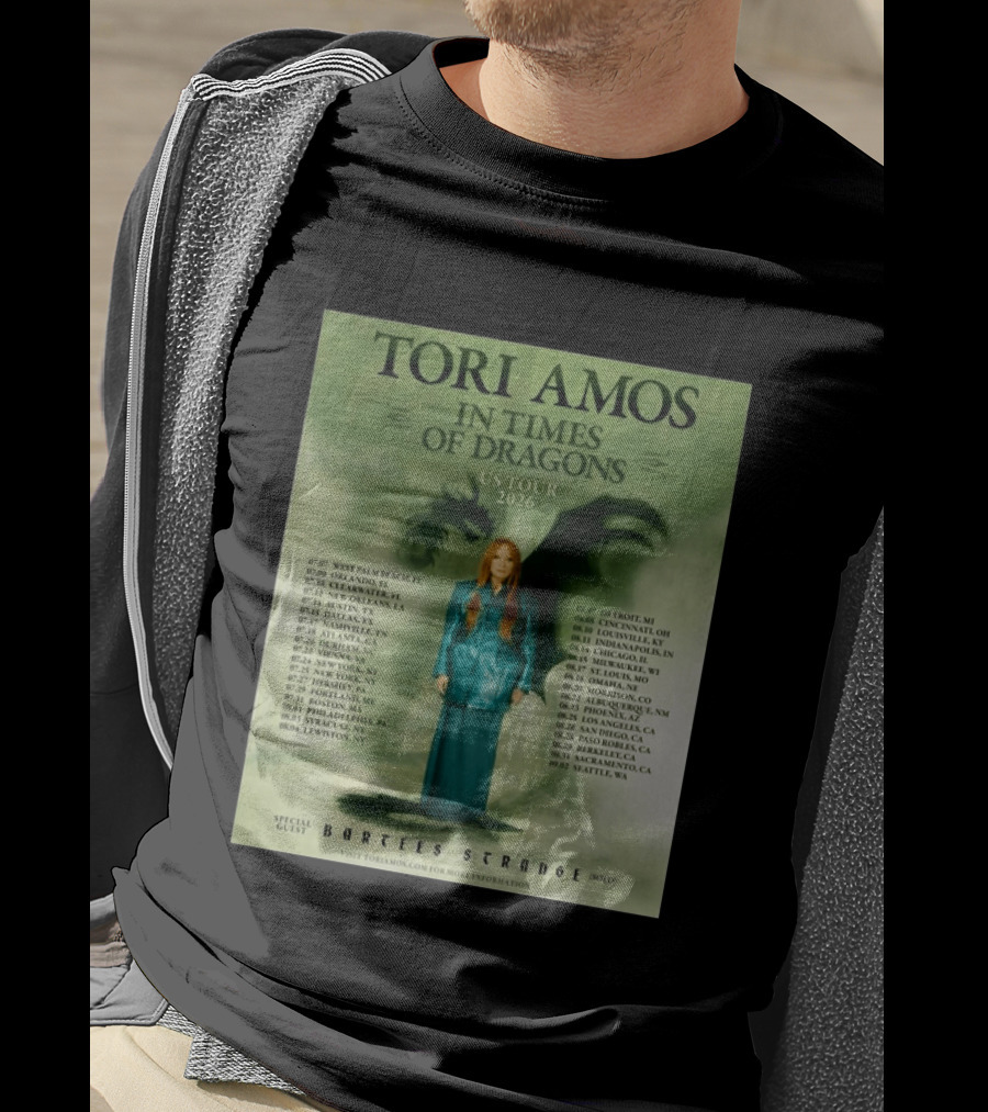 Tori Amos In Times Of Dragons US Tour 2026 Greek Theatre Los Angeles T-Shirt