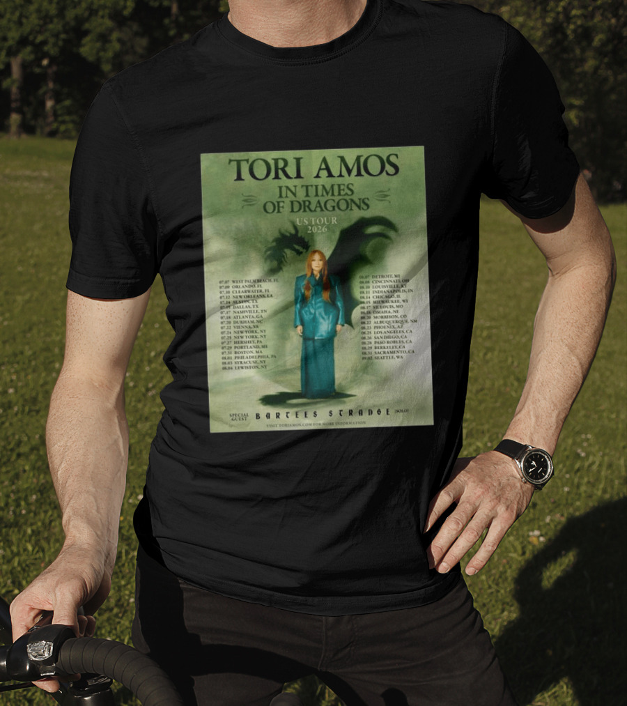 Tori Amos In Times Of Dragons US Tour 2026 Greek Theatre Los Angeles T-Shirt