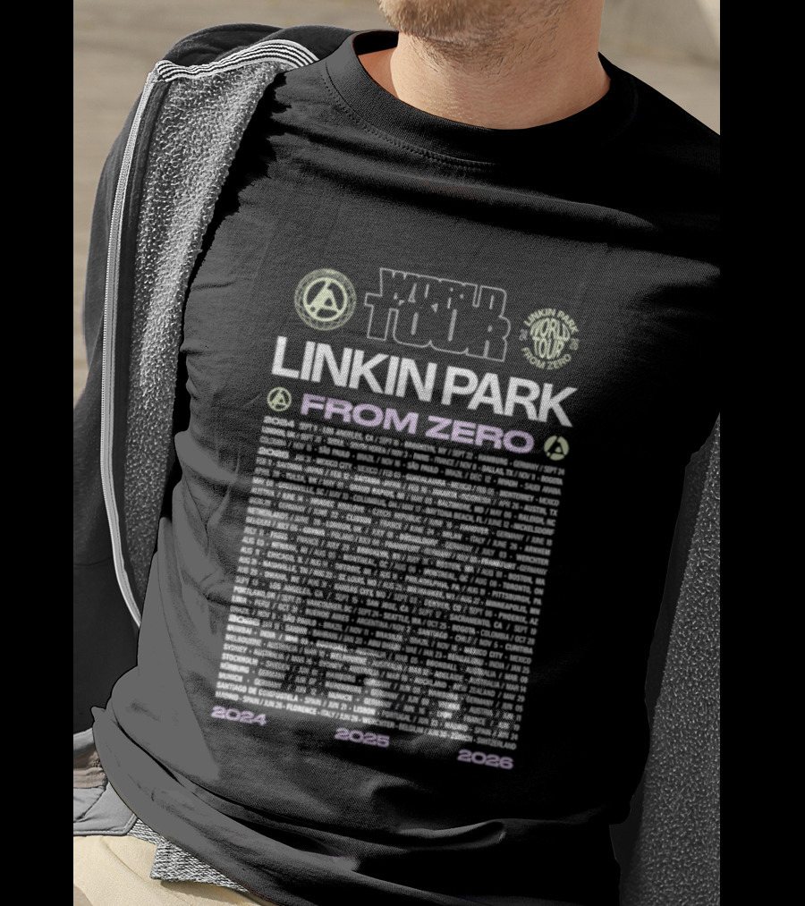 Linkin Park World Tour From Zero 2024 2025 2026 T-Shirt