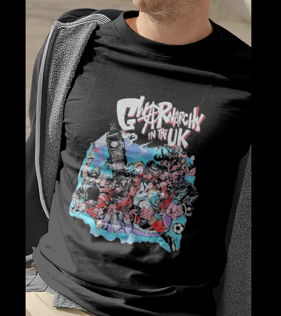 Anarchy In The UK Big Ben Chaotic Punk Scene Soccer UK T-Shirt