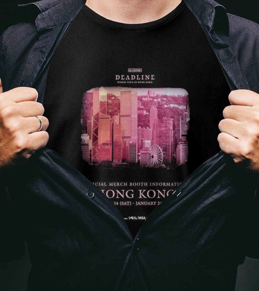 BLACKPINK World Tour Pop Up Store Hong Kong January 24 26 2026 T-Shirt