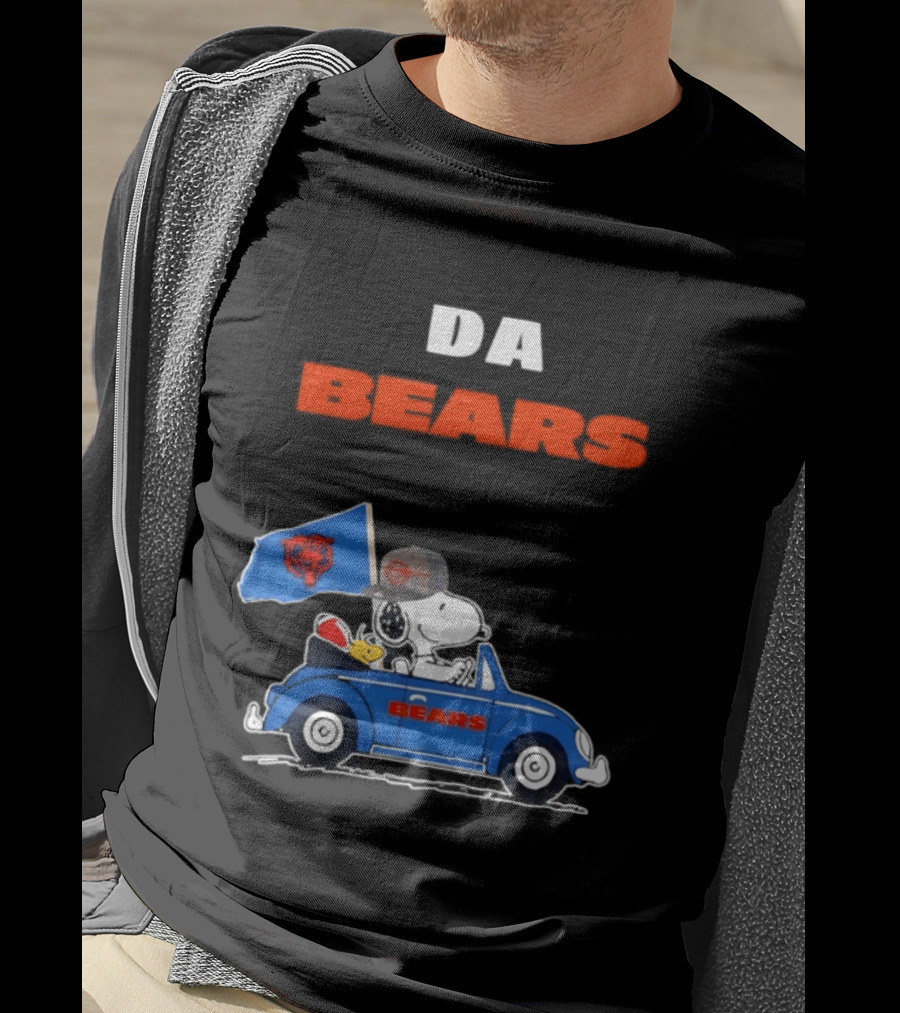 Chicago Bears Snoopy Woodstock Car Da Bears T-Shirt