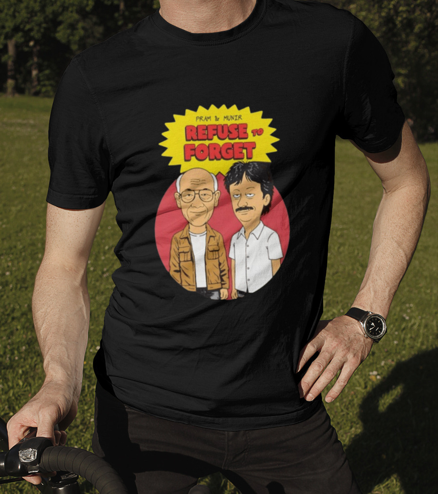 Pram & Munir Refuse To Forget Cartoon T-Shirt