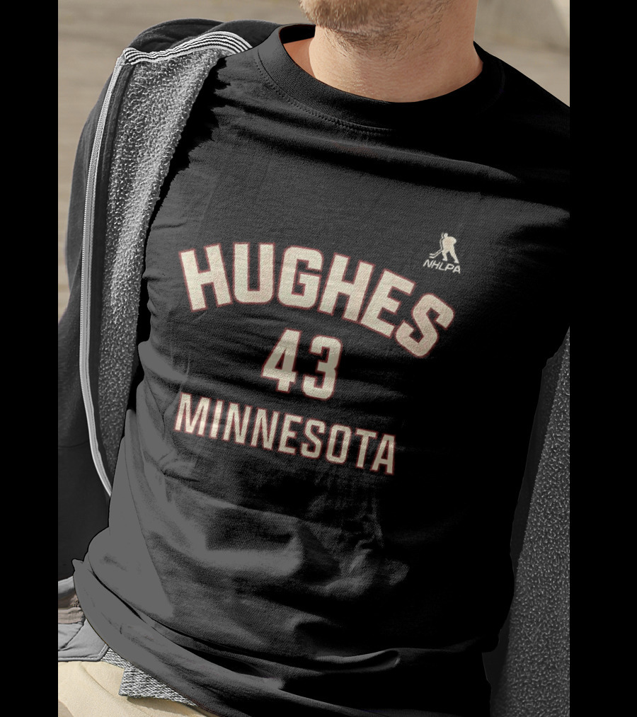 Hughes 43 Minnesota NHLPA T-Shirt