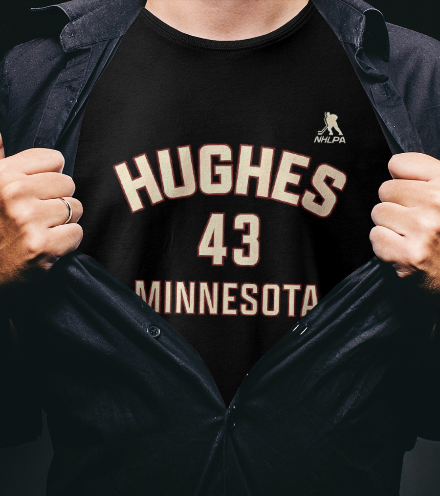 Hughes 43 Minnesota NHLPA T-Shirt