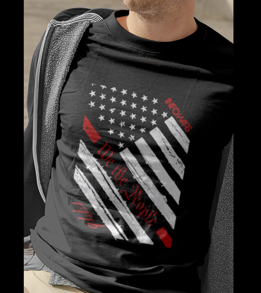 Infowars We The People USA Flag 1776 American Patriot T-Shirt